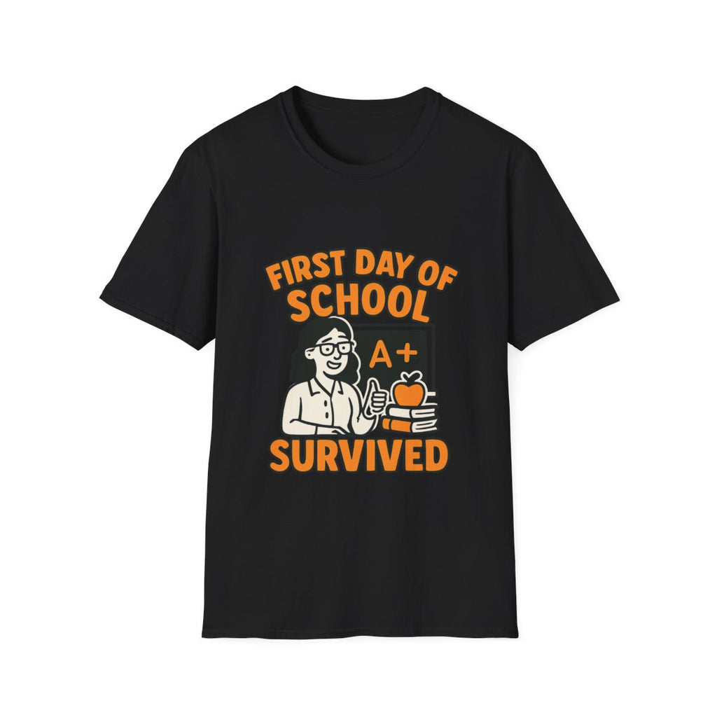 First Day of School Survived Shirt, Teacher Appreciation Gift, Back to School Teacher Shirt, Funny Teacher Tee, Parent Humor Shirt