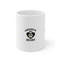 Forever in My Heart Pawprint Memorial Mug