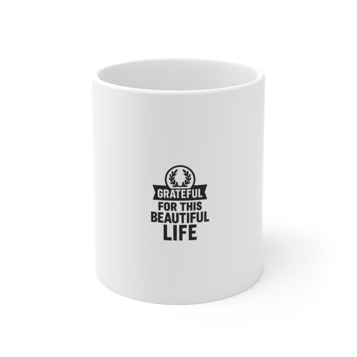 Grateful For This Beautiful Life Mug | Mindfulness Coffee Cup | Gratitude Affirmation Gift | Self Care Daily Reminder | Wellness Mug