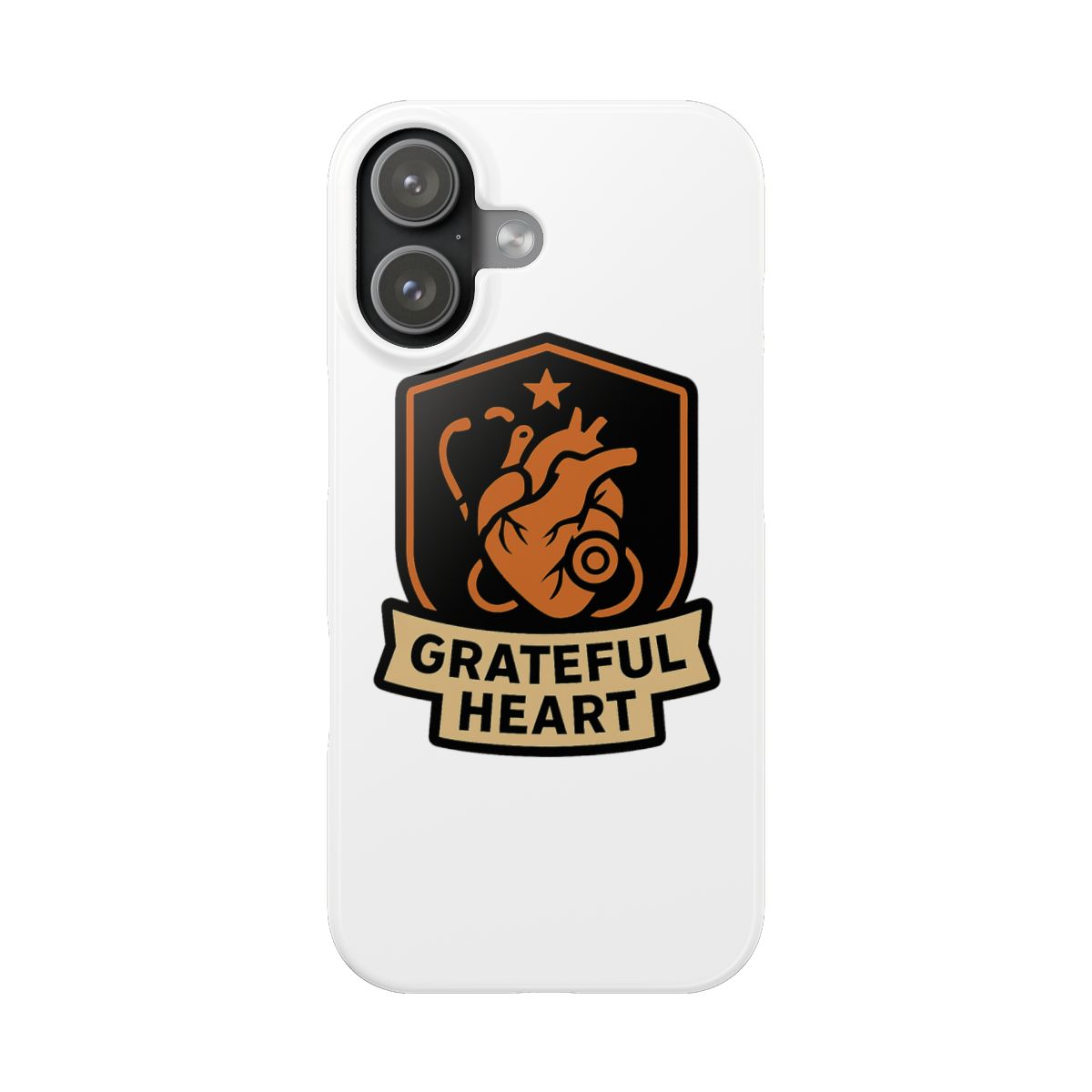 Grateful Heart Medical Line Art Phone Case