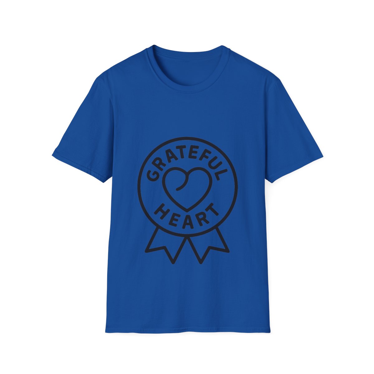 Grateful Heart T-Shirt, Minimalist Line Art Gratitude Shirt, Wellness Tee, Mindfulness Gift, Positive Affirmation Clothing