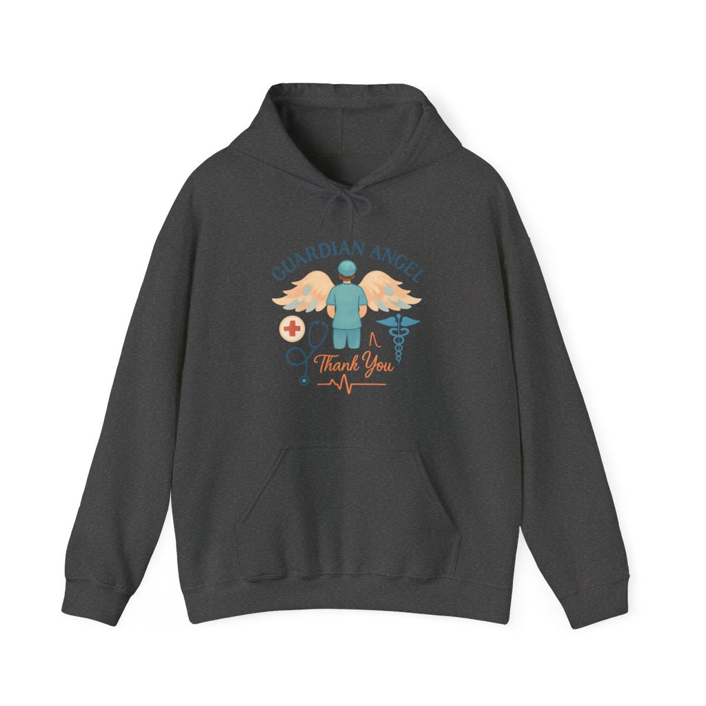Guardian Angel in Scrubs Nurse Hoodie Gift, Nurse Appreciation Thank You, Nursing Retirement Gift, Soft Watercolor Angel Wings