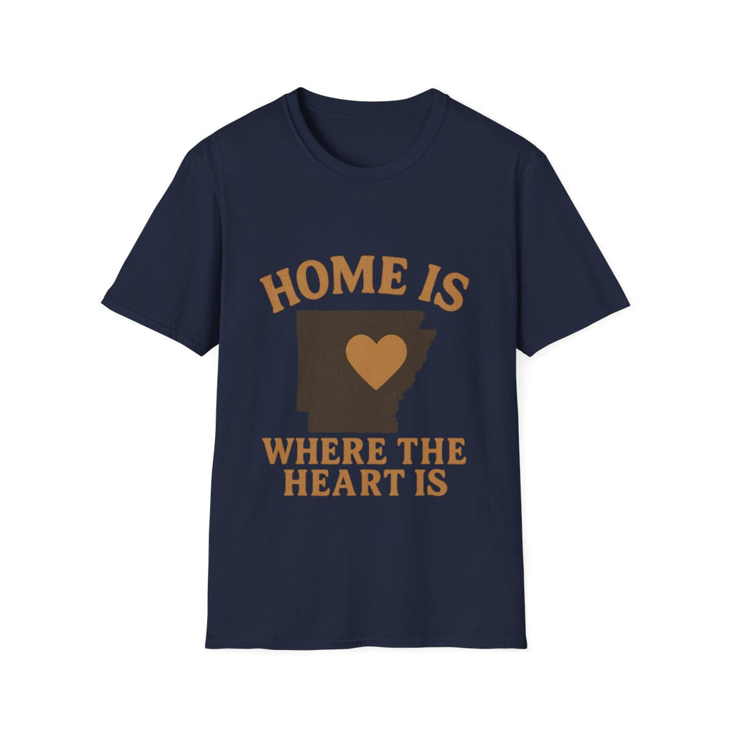 Home Is Where The Heart Is Shirt, Vintage State Silhouette Tee, Hometown Pride Gift, Missing Home Nostalgic T-Shirt