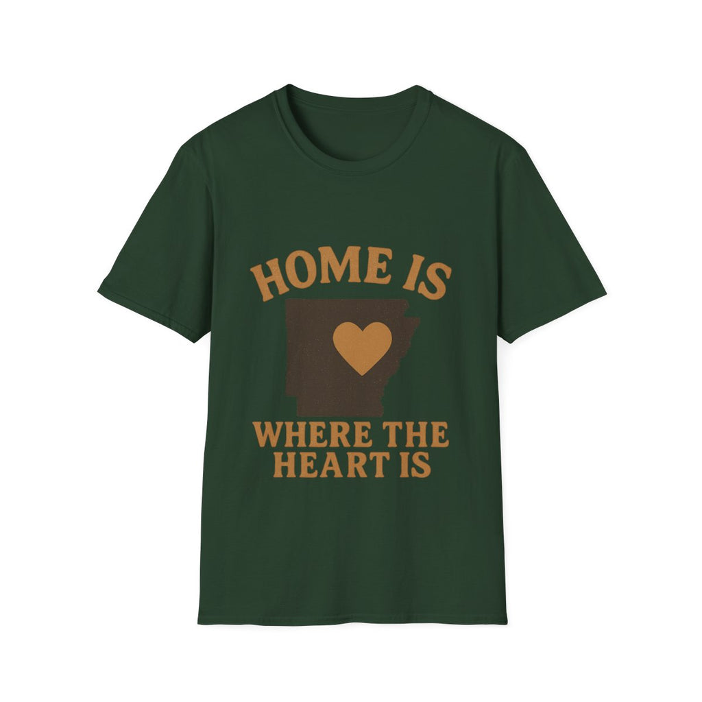 Home Is Where The Heart Is Shirt, Vintage State Silhouette Tee, Hometown Pride Gift, Missing Home Nostalgic T-Shirt