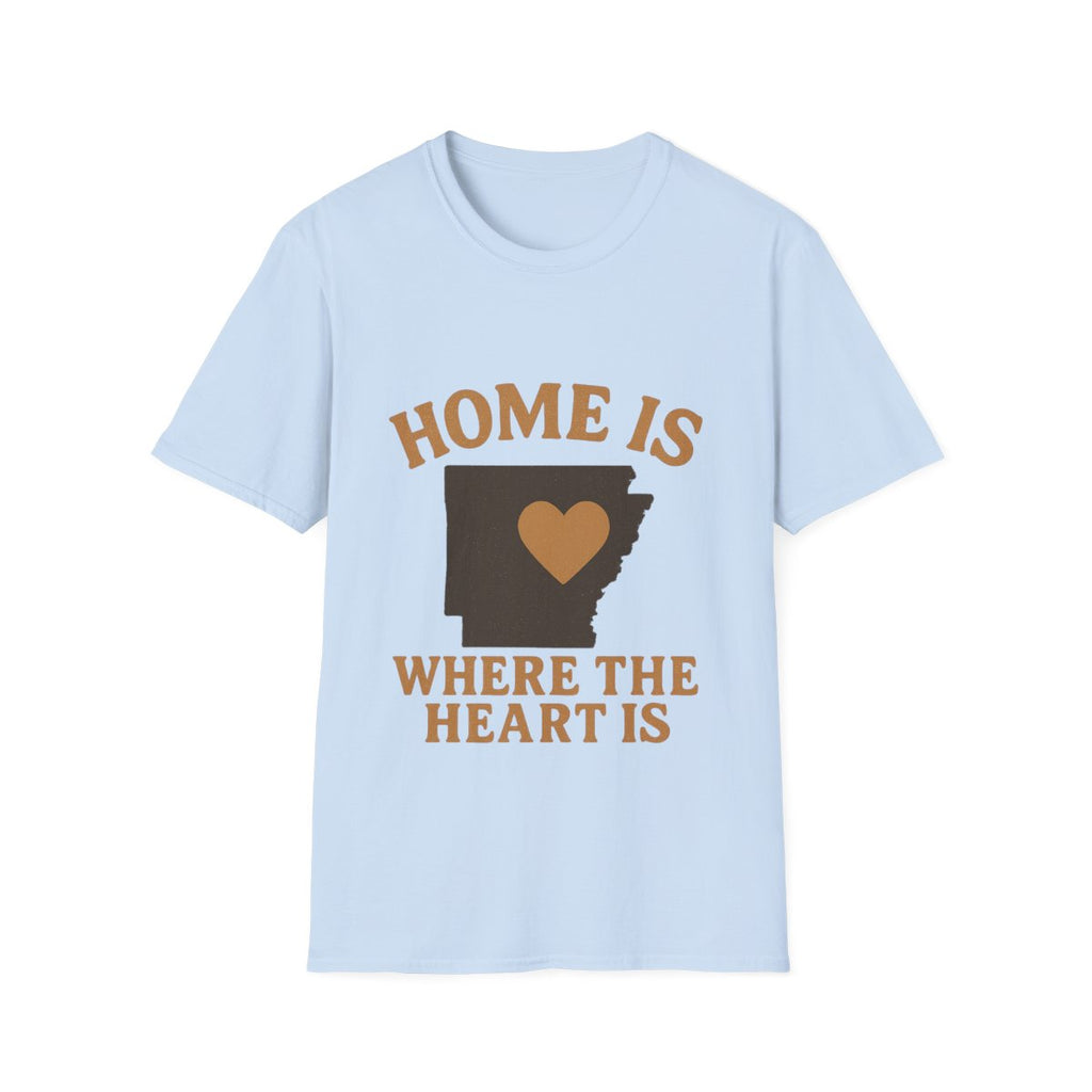 Home Is Where The Heart Is Shirt, Vintage State Silhouette Tee, Hometown Pride Gift, Missing Home Nostalgic T-Shirt