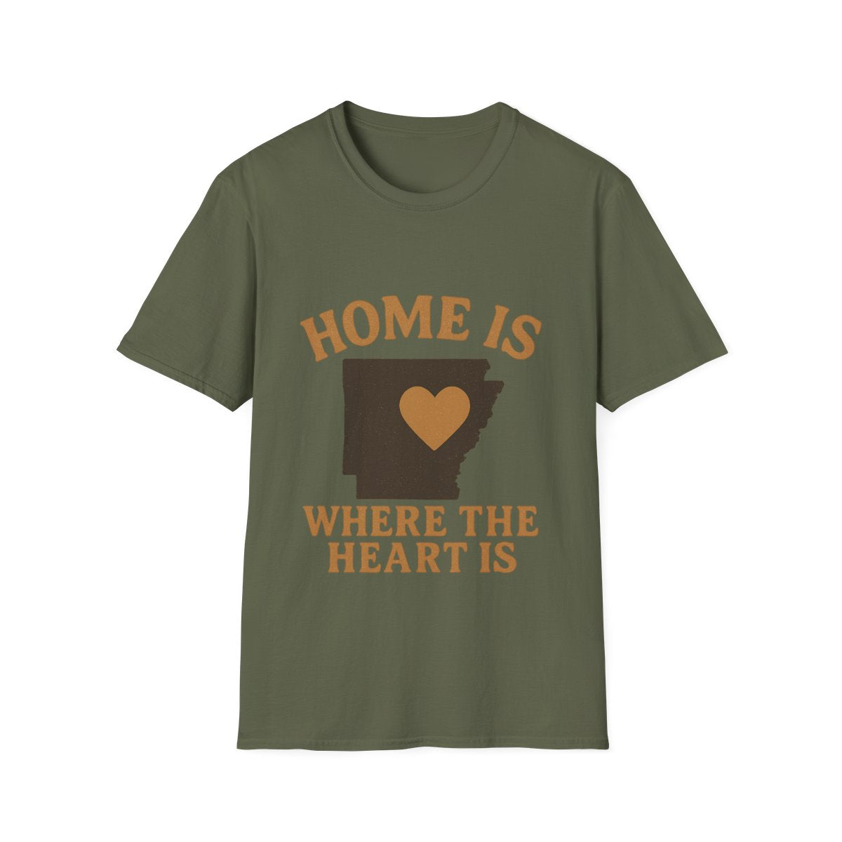 Home Is Where The Heart Is Shirt, Vintage State Silhouette Tee, Hometown Pride Gift, Missing Home Nostalgic T-Shirt