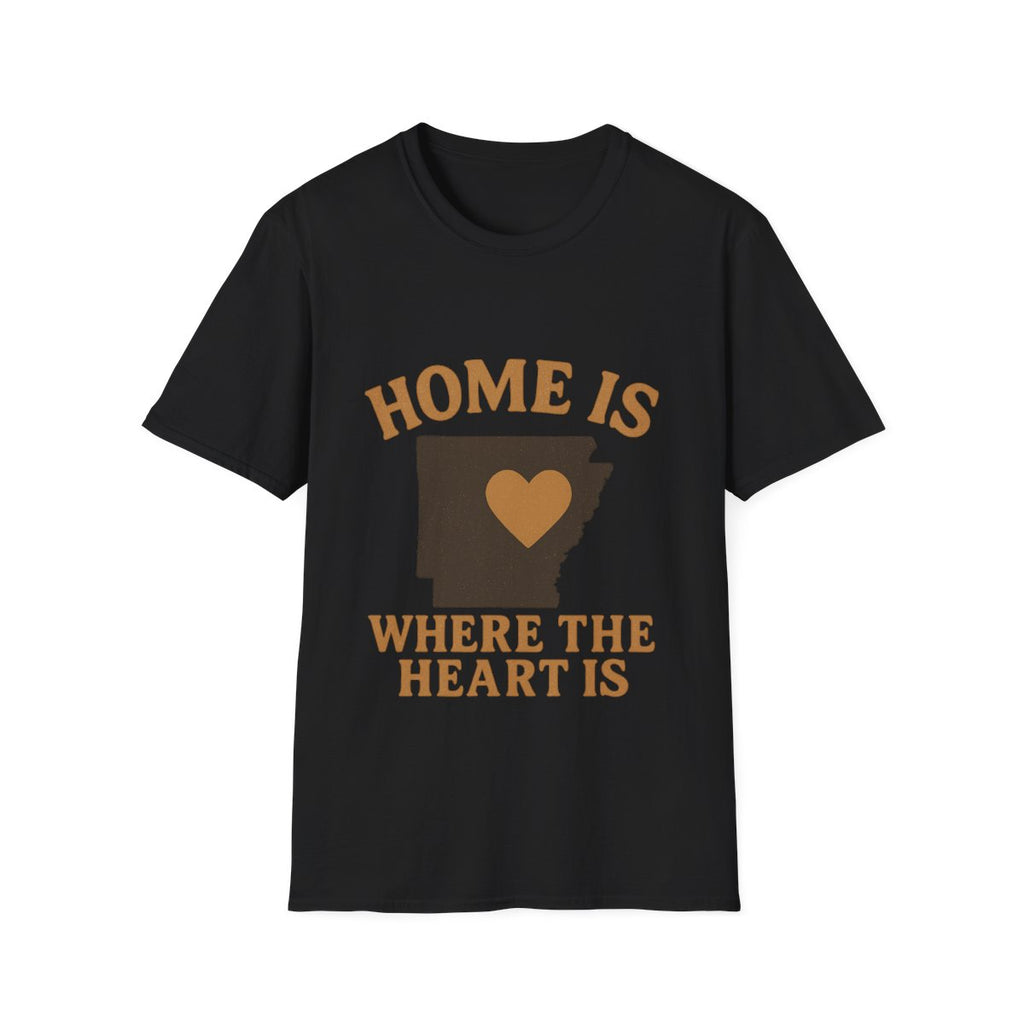 Home Is Where The Heart Is Shirt, Vintage State Silhouette Tee, Hometown Pride Gift, Missing Home Nostalgic T-Shirt