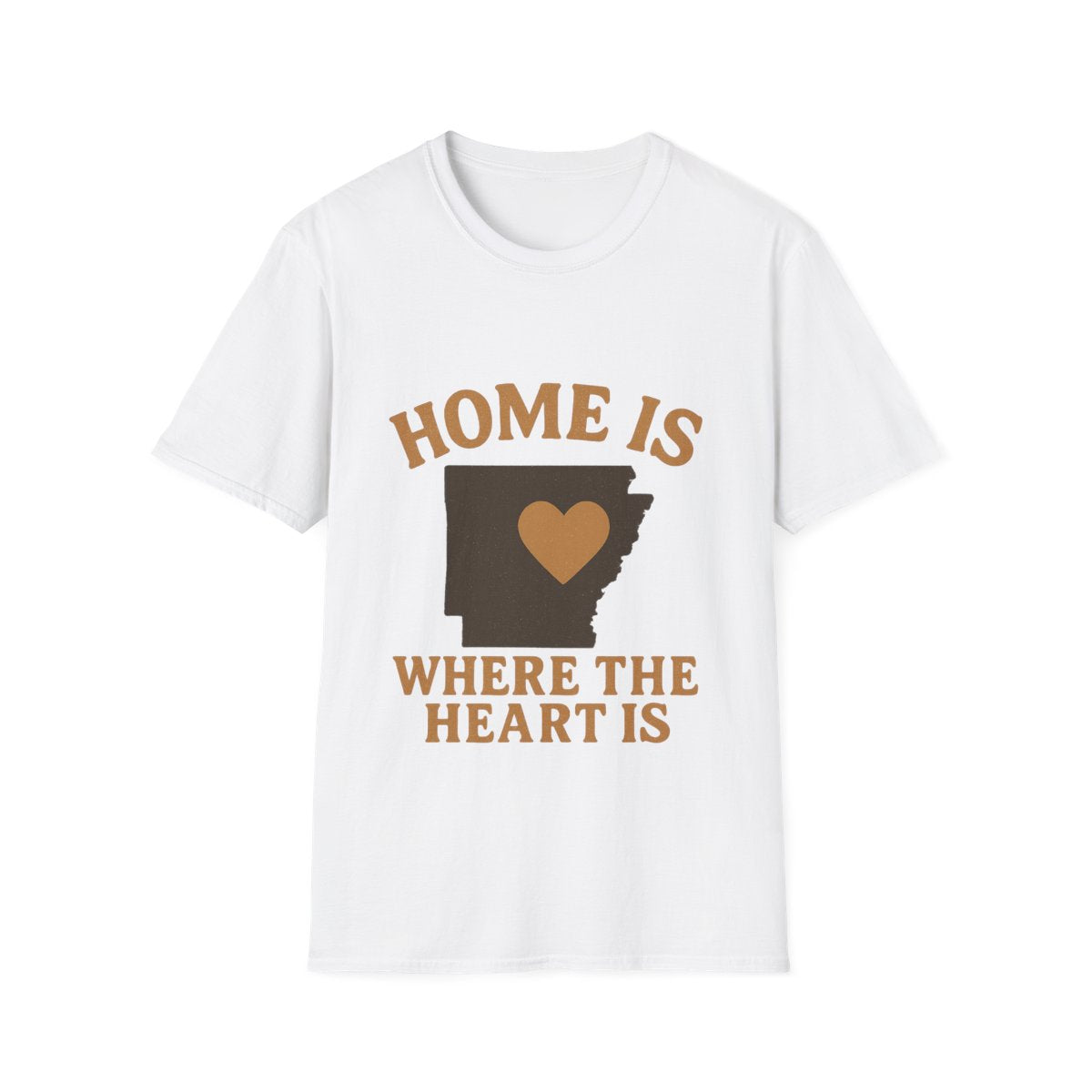 Home Is Where The Heart Is Shirt, Vintage State Silhouette Tee, Hometown Pride Gift, Missing Home Nostalgic T-Shirt