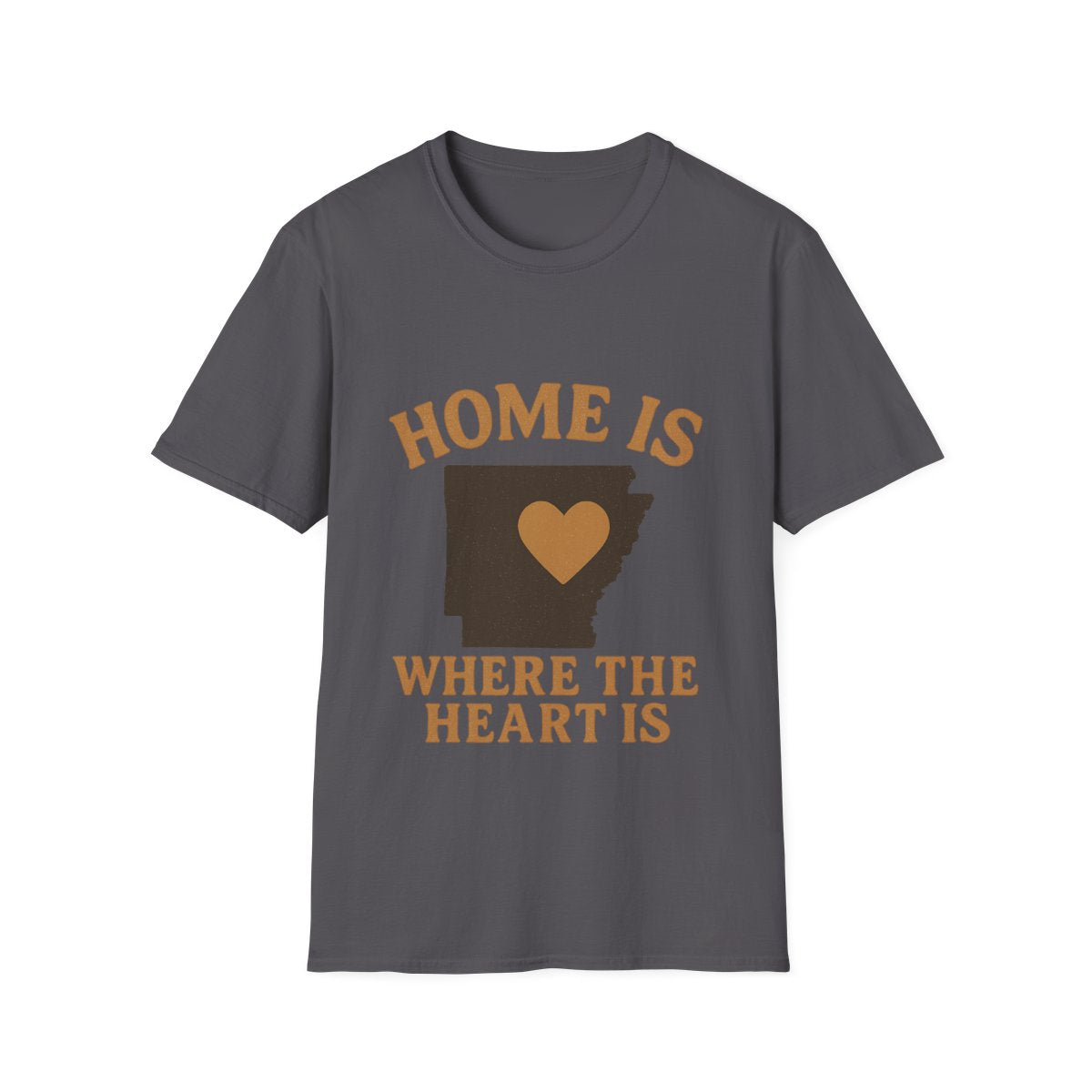 Home Is Where The Heart Is Shirt, Vintage State Silhouette Tee, Hometown Pride Gift, Missing Home Nostalgic T-Shirt