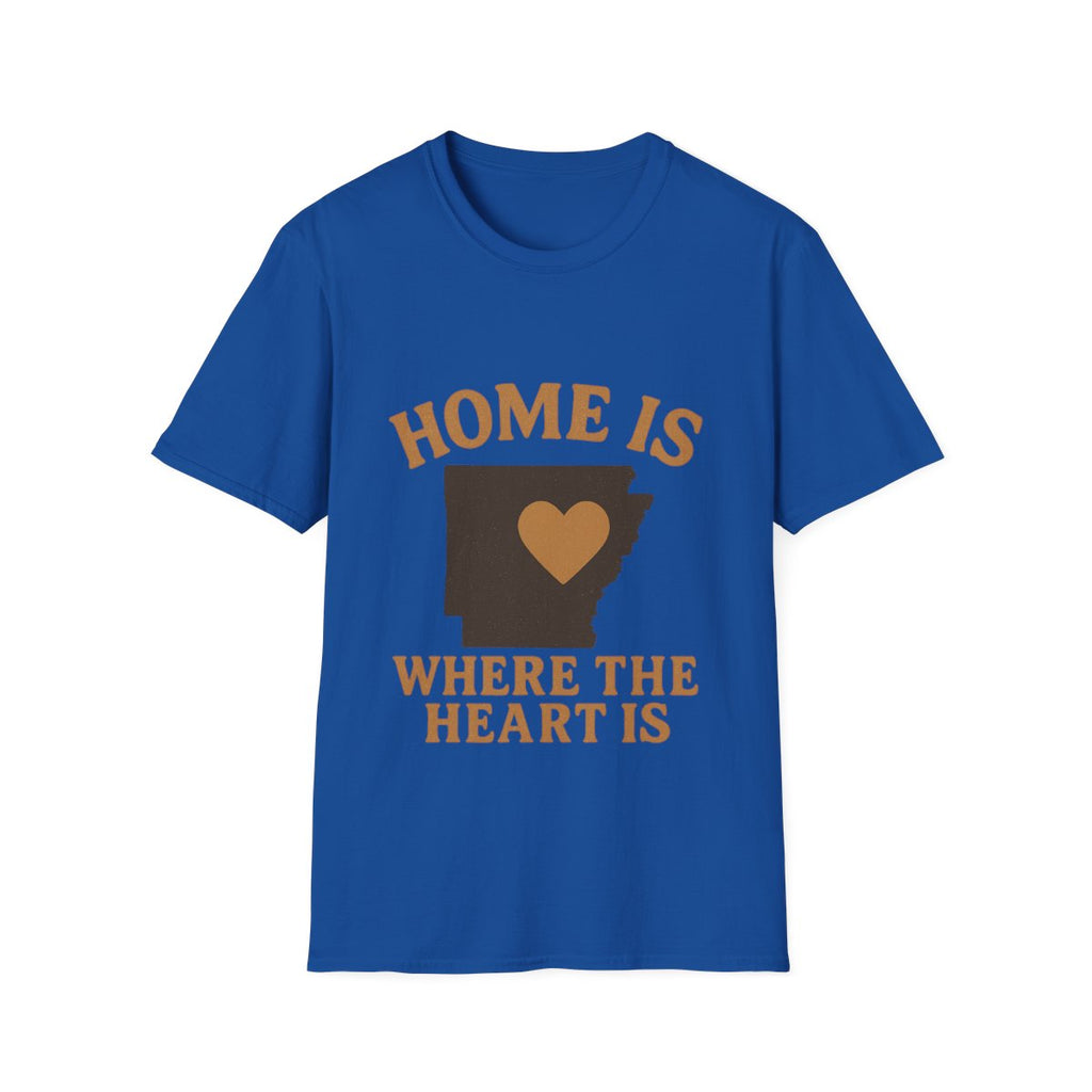 Home Is Where The Heart Is Shirt, Vintage State Silhouette Tee, Hometown Pride Gift, Missing Home Nostalgic T-Shirt