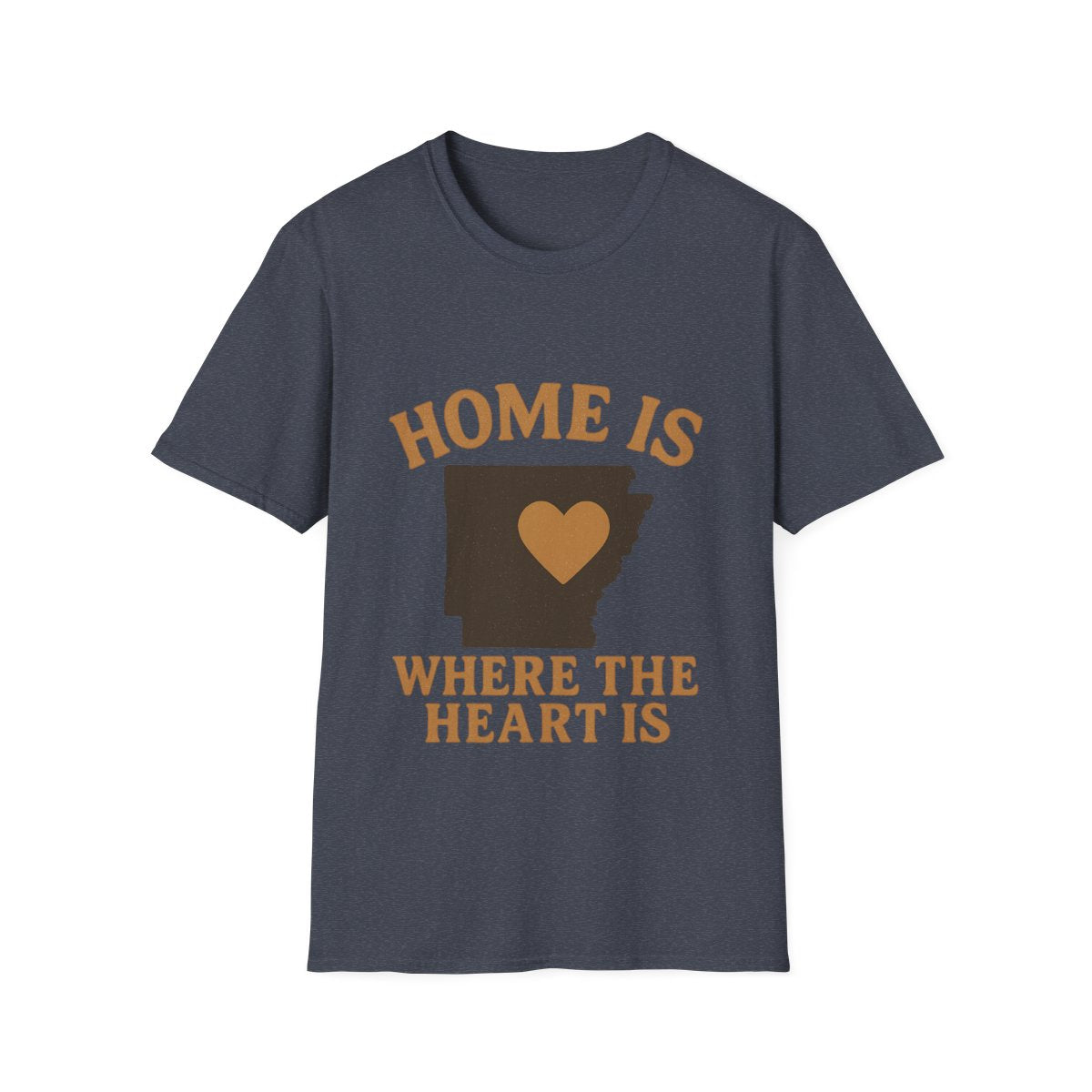 Home Is Where The Heart Is Shirt, Vintage State Silhouette Tee, Hometown Pride Gift, Missing Home Nostalgic T-Shirt
