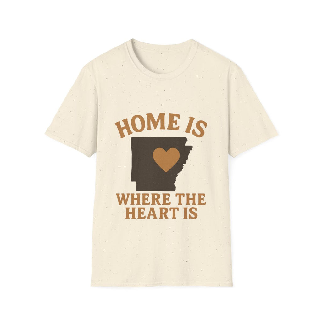 Home Is Where The Heart Is Shirt, Vintage State Silhouette Tee, Hometown Pride Gift, Missing Home Nostalgic T-Shirt