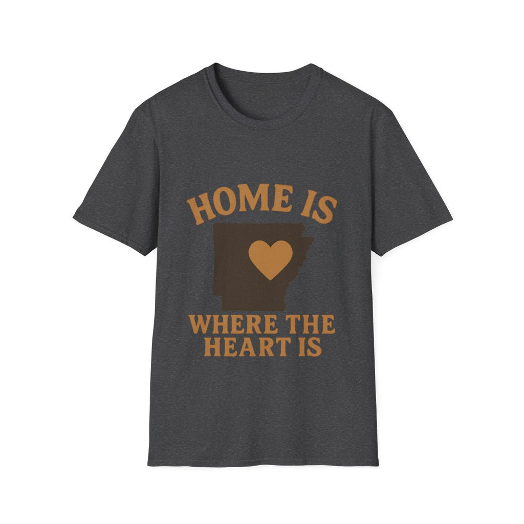 Home Is Where The Heart Is Shirt, Vintage State Silhouette Tee, Hometown Pride Gift, Missing Home Nostalgic T-Shirt