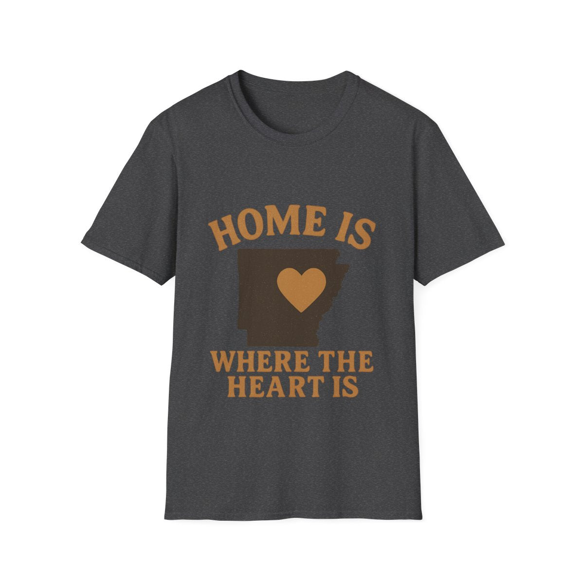 Home Is Where The Heart Is Shirt, Vintage State Silhouette Tee, Hometown Pride Gift, Missing Home Nostalgic T-Shirt