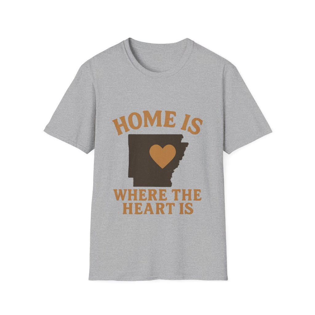 Home Is Where The Heart Is Shirt, Vintage State Silhouette Tee, Hometown Pride Gift, Missing Home Nostalgic T-Shirt