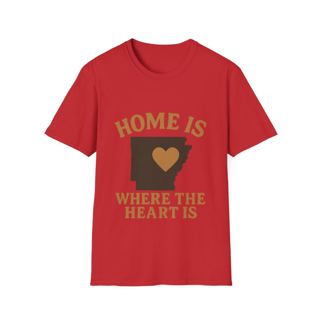 Home Is Where The Heart Is Shirt, Vintage State Silhouette Tee, Hometown Pride Gift, Missing Home Nostalgic T-Shirt