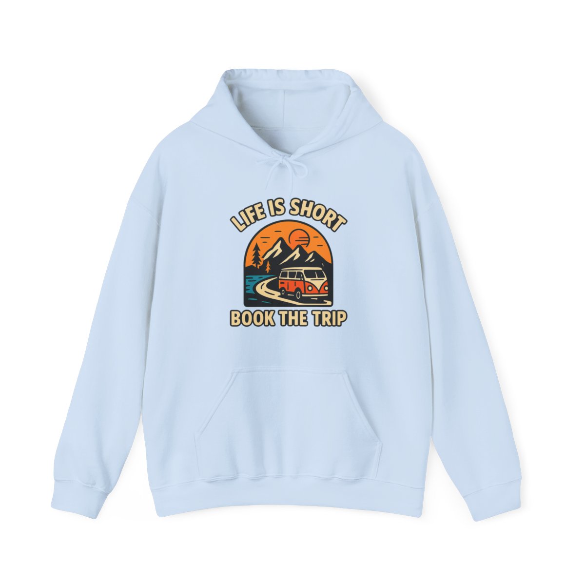 Life Is Short Book The Trip Hoodie, Travel Lover Gift, Adventure Seeker Sweatshirt, Wanderlust Clothing, Digital Nomad Gift