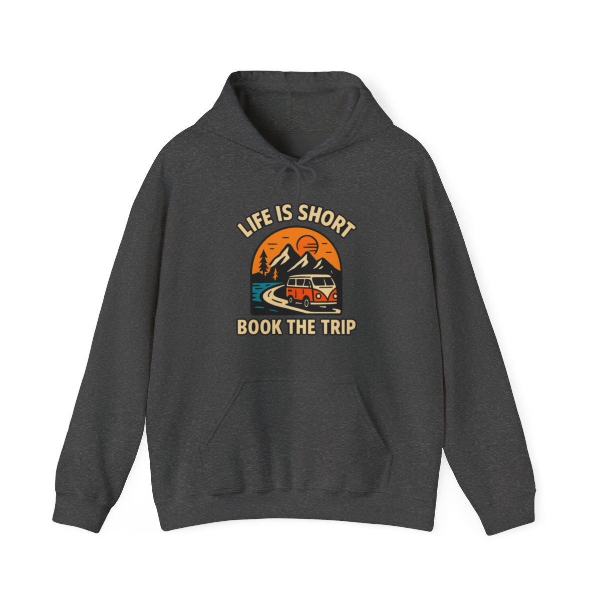 Life Is Short Book The Trip Hoodie, Travel Lover Gift, Adventure Seeker Sweatshirt, Wanderlust Clothing, Digital Nomad Gift