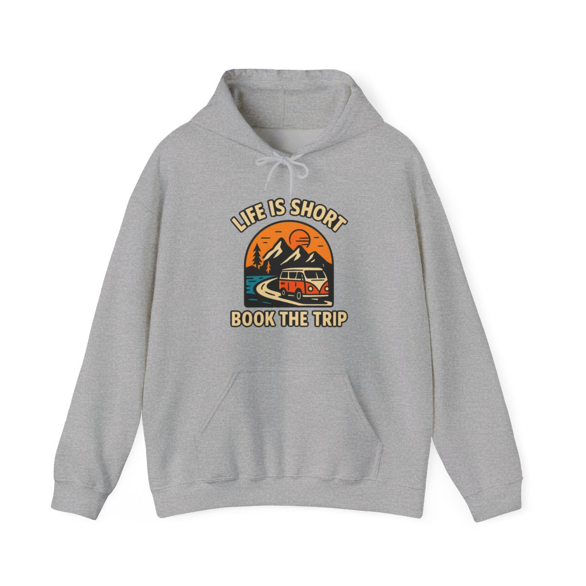 Life Is Short Book The Trip Hoodie, Travel Lover Gift, Adventure Seeker Sweatshirt, Wanderlust Clothing, Digital Nomad Gift