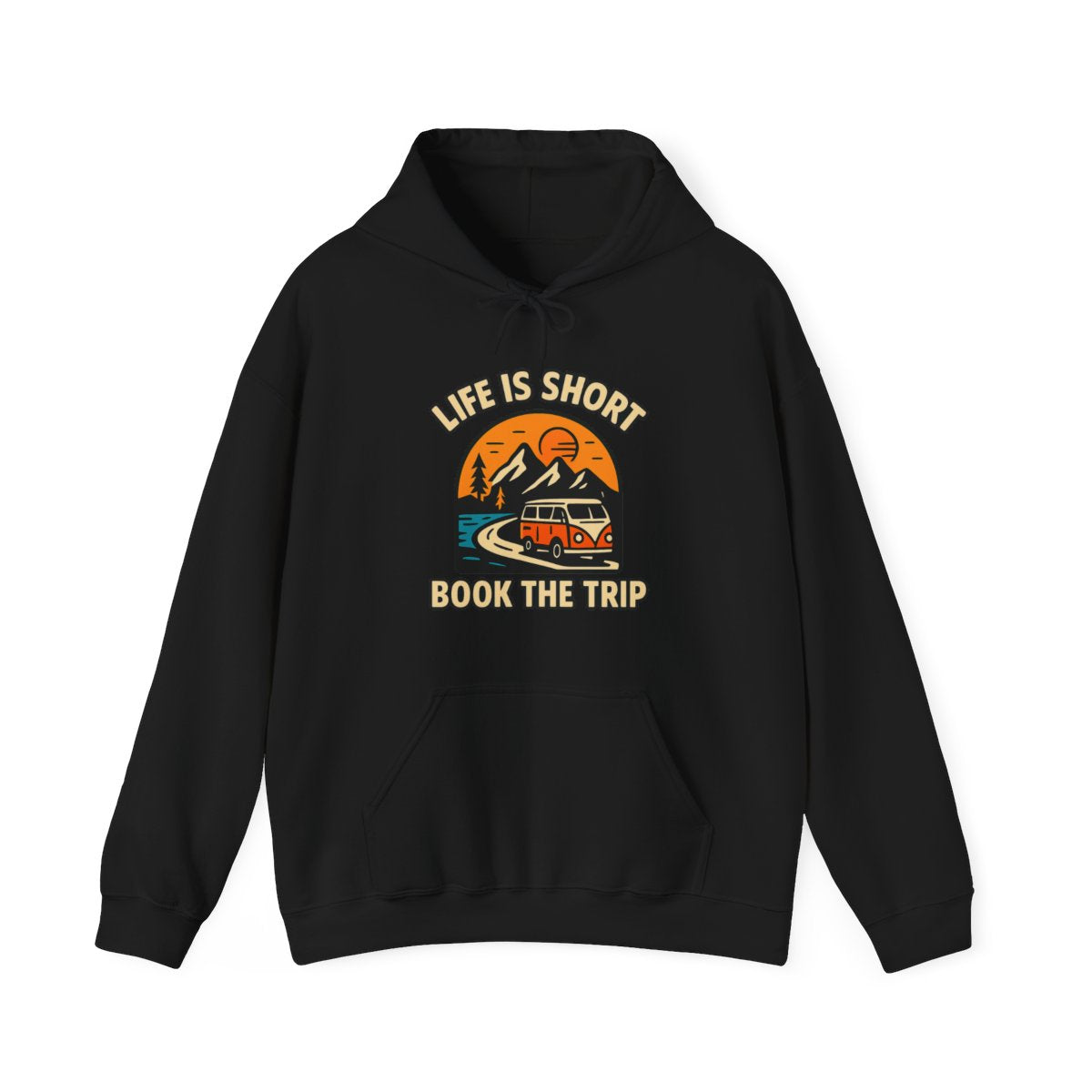 Life Is Short Book The Trip Hoodie, Travel Lover Gift, Adventure Seeker Sweatshirt, Wanderlust Clothing, Digital Nomad Gift