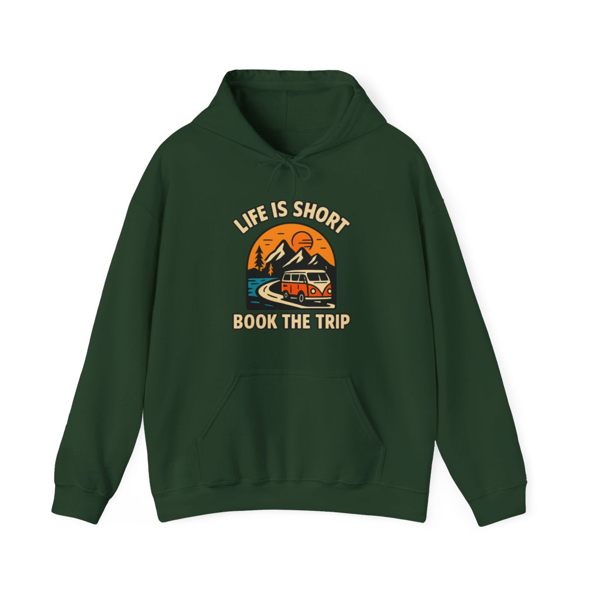 Life Is Short Book The Trip Hoodie, Travel Lover Gift, Adventure Seeker Sweatshirt, Wanderlust Clothing, Digital Nomad Gift