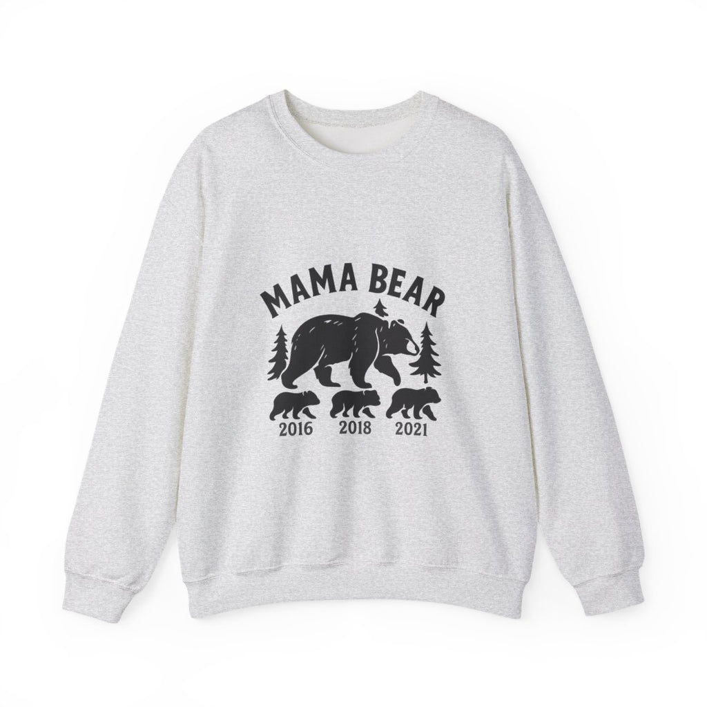 Mama Bear Sweatshirt with Cubs Birth Years, Mother's Day Gift for Mom, Woodland Mom Shirt, Gift from Kids, Mommy and Me Crewneck
