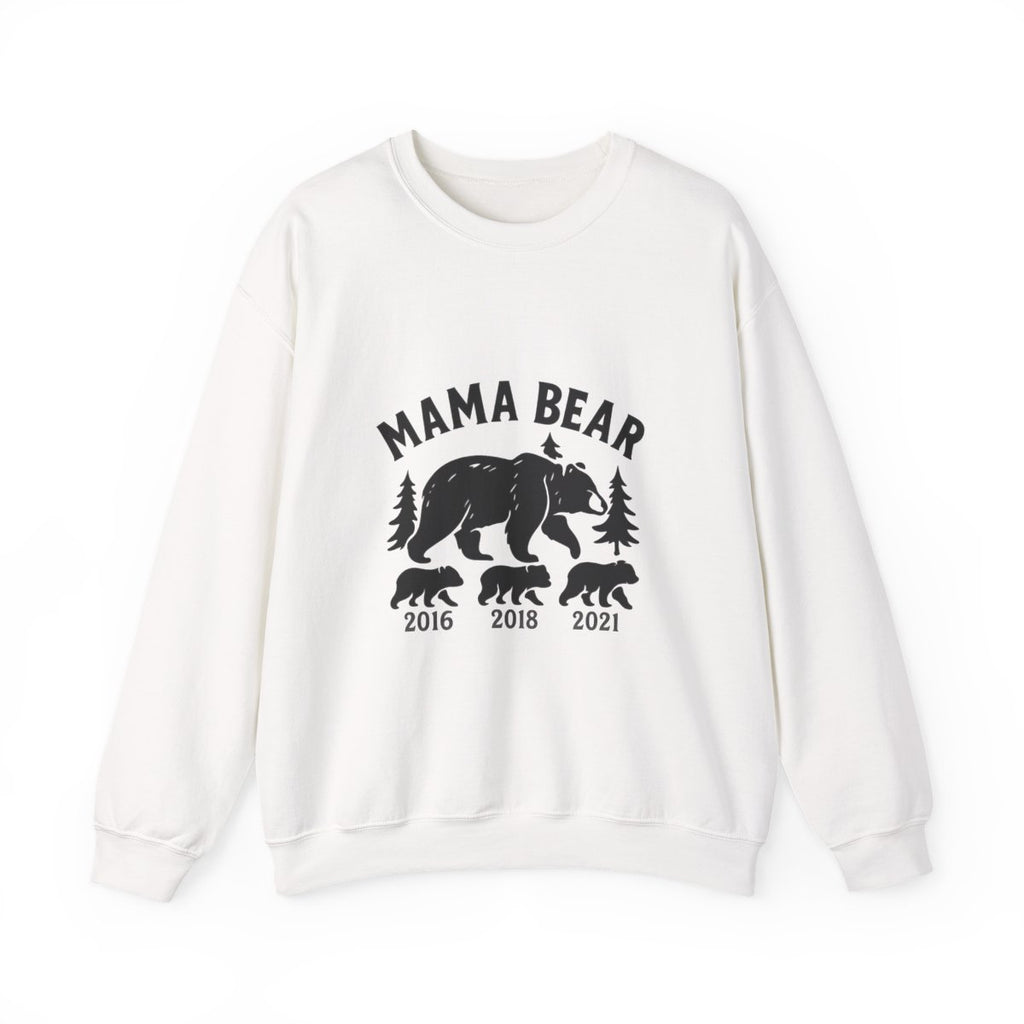 Mama Bear Sweatshirt with Cubs Birth Years, Mother's Day Gift for Mom, Woodland Mom Shirt, Gift from Kids, Mommy and Me Crewneck