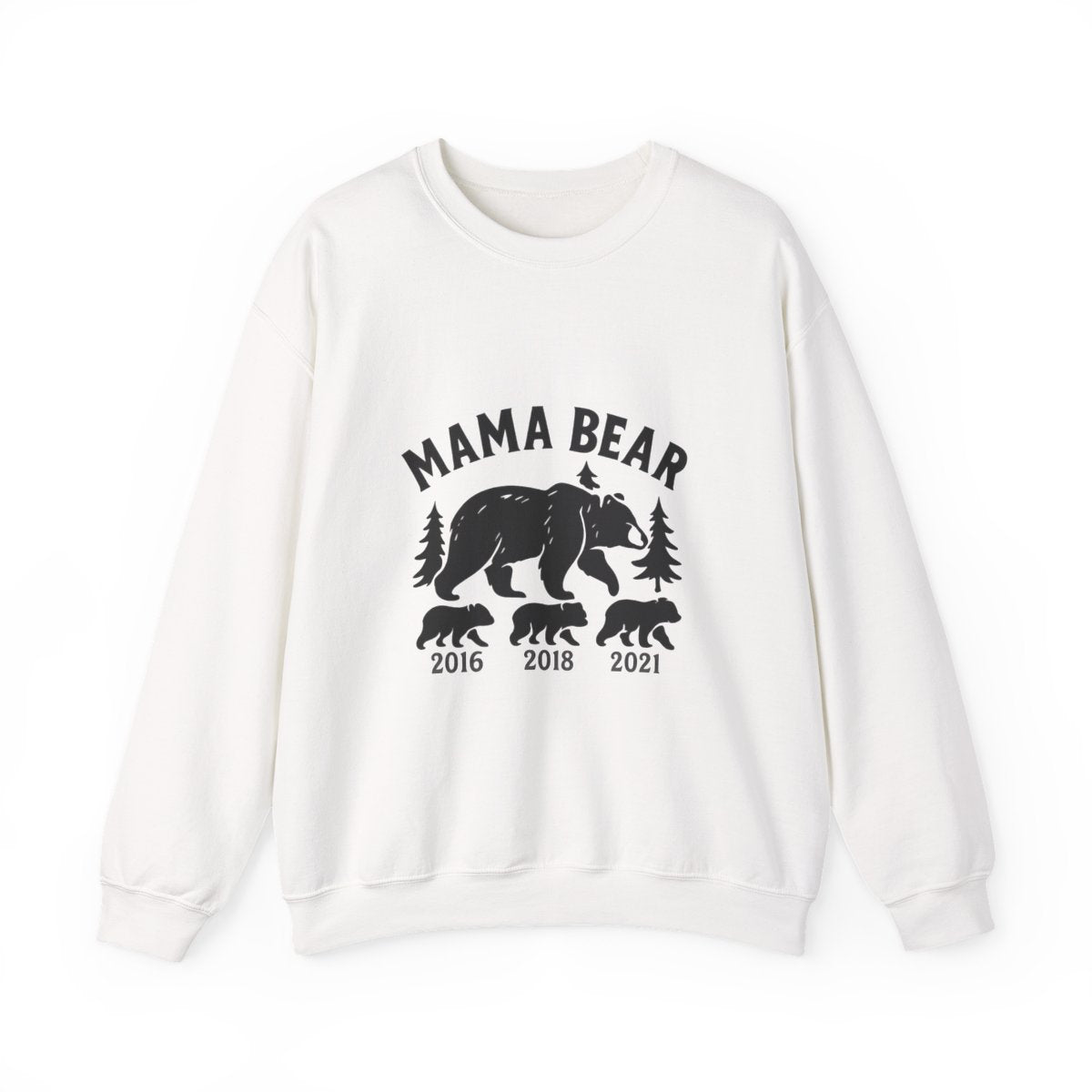 Mama Bear Sweatshirt with Cubs Birth Years, Mother's Day Gift for Mom, Woodland Mom Shirt, Gift from Kids, Mommy and Me Crewneck