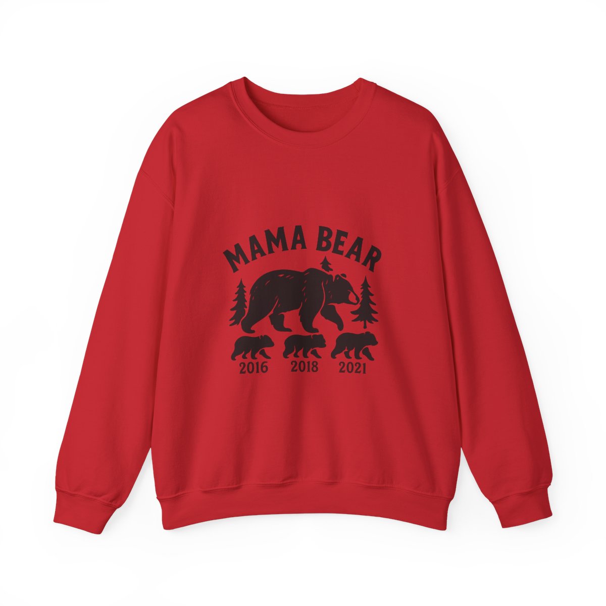 Mama Bear Sweatshirt with Cubs Birth Years, Mother's Day Gift for Mom, Woodland Mom Shirt, Gift from Kids, Mommy and Me Crewneck