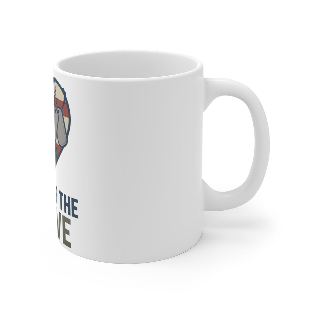 Military Family Coffee Mug Home of the Brave Gift for Army Navy Spouse Patriotic Heart Flag Veteran Support Cup Deployment Gift
