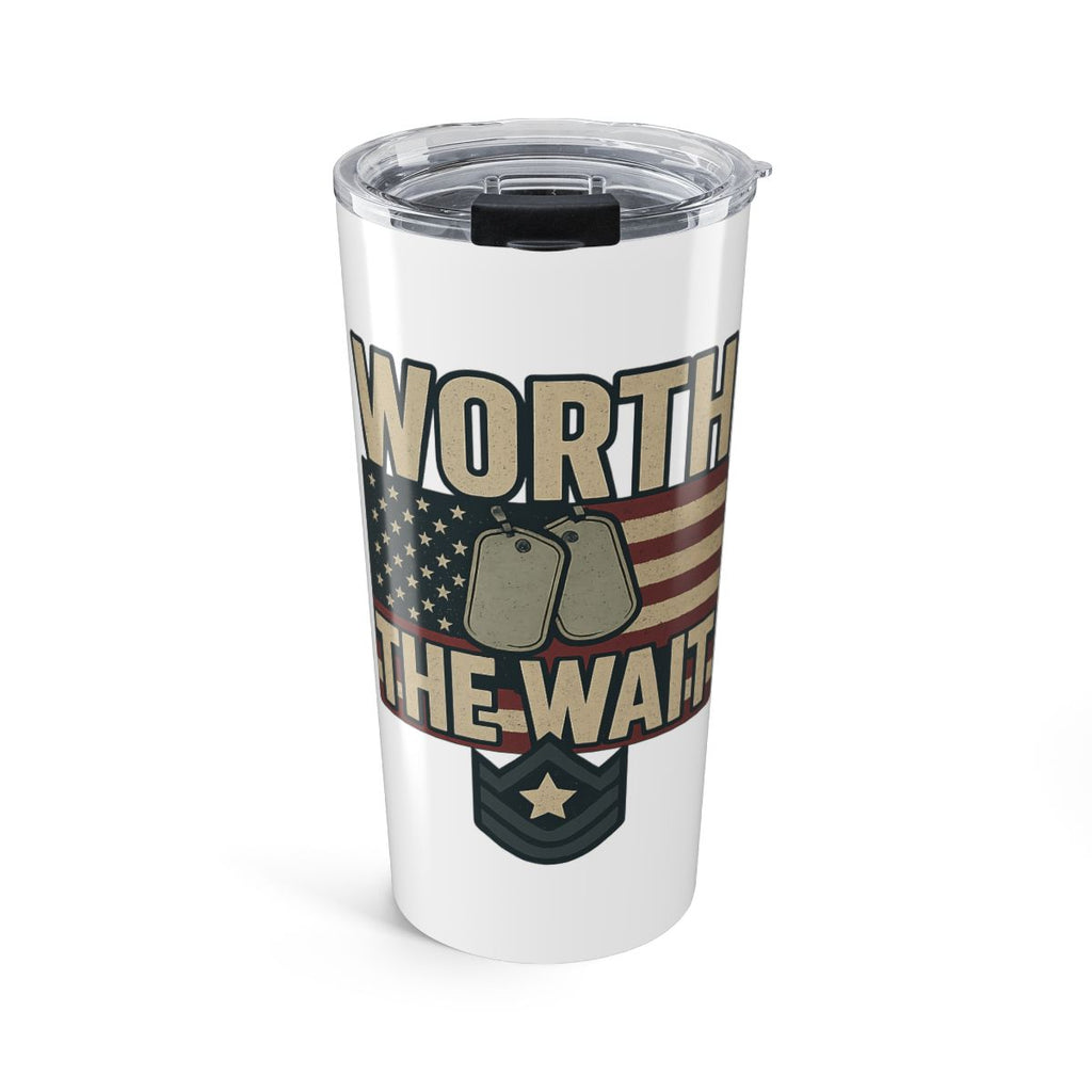 Military Homecoming Tumbler Worth the Wait Military Family Reunion Gift Army Navy Air Force Marine Deployment Gift