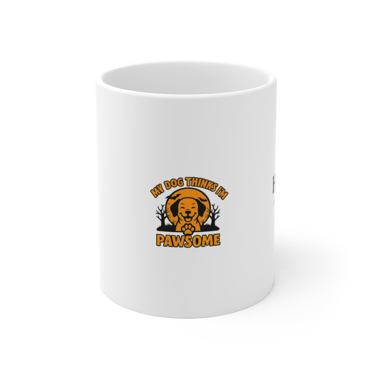 My Dog Thinks I'm Pawsome Halloween Mug