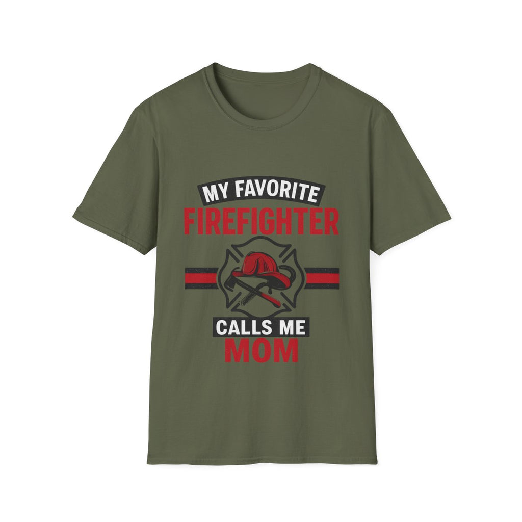 My Favorite Firefighter Calls Me Mom Shirt, Firefighter Mom Gift, Mother's Day Shirt, Proud Fire Mom Tee, Fireman Mom T-Shirt