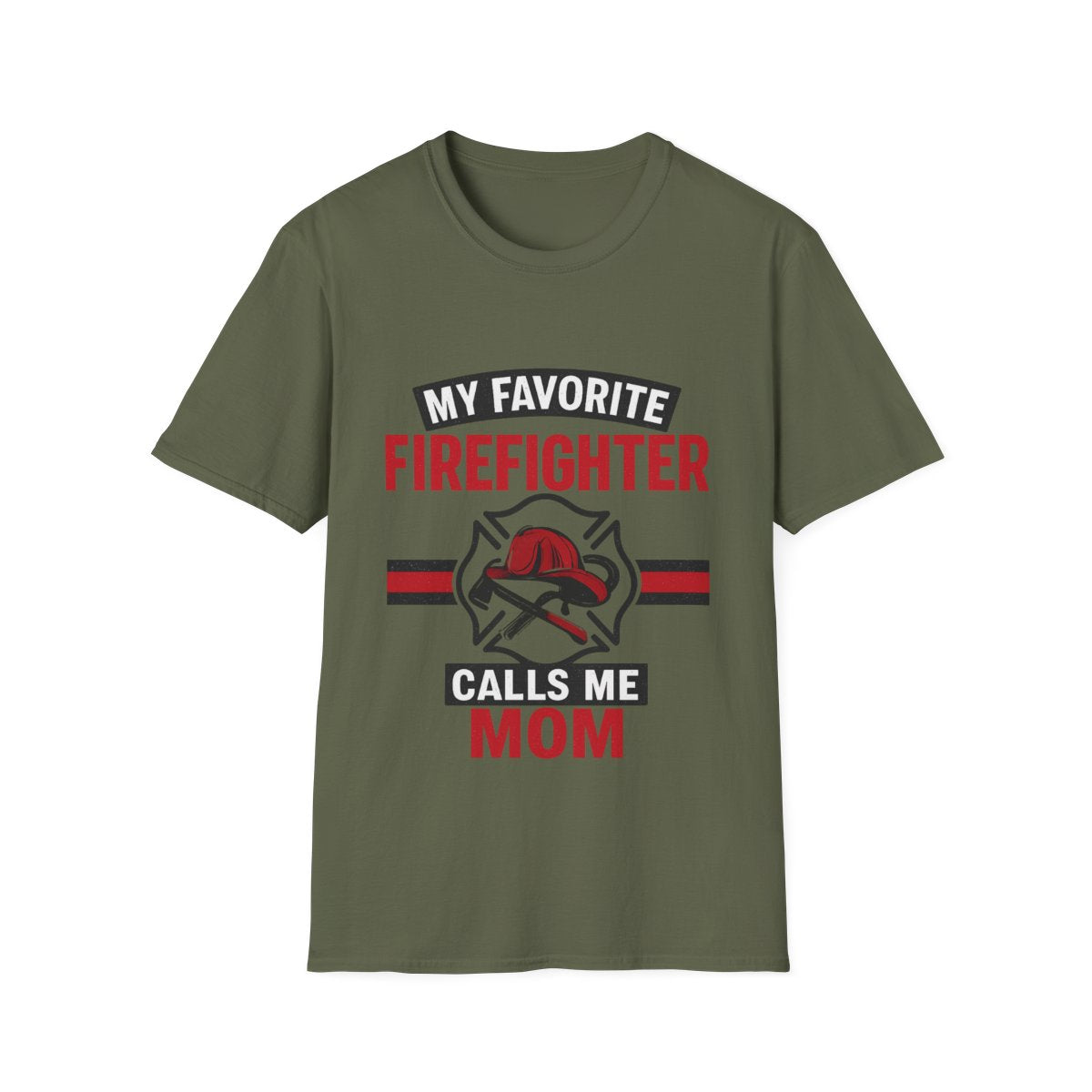 My Favorite Firefighter Calls Me Mom Shirt, Firefighter Mom Gift, Mother's Day Shirt, Proud Fire Mom Tee, Fireman Mom T-Shirt