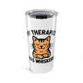 My Therapist Has Whiskers Cat Lover Tumbler