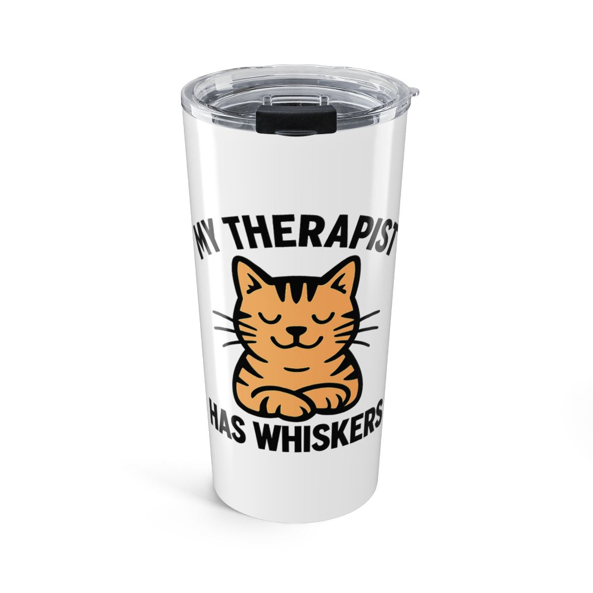 My Therapist Has Whiskers Cat Lover Tumbler