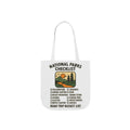 National Parks Checklist Tote Bag, Road Trip Bucket List, Adventure Travel Bag, Park Lover Gift, Hiking Camping Tote