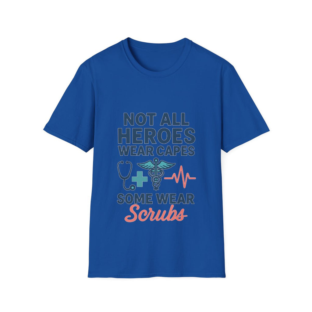 Not All Heroes Wear Capes Some Wear Scrubs Nurse Shirt, Nurse Appreciation Week Gift, Nurse Thank You Tee, Medical Worker Hero