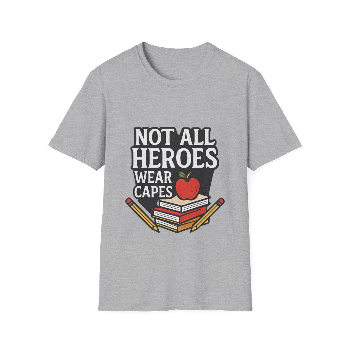 Not All Heroes Wear Capes Teacher Appreciation T-Shirt, Teacher Gift, End of Year Teacher Thank You, Teacher Appreciation Week