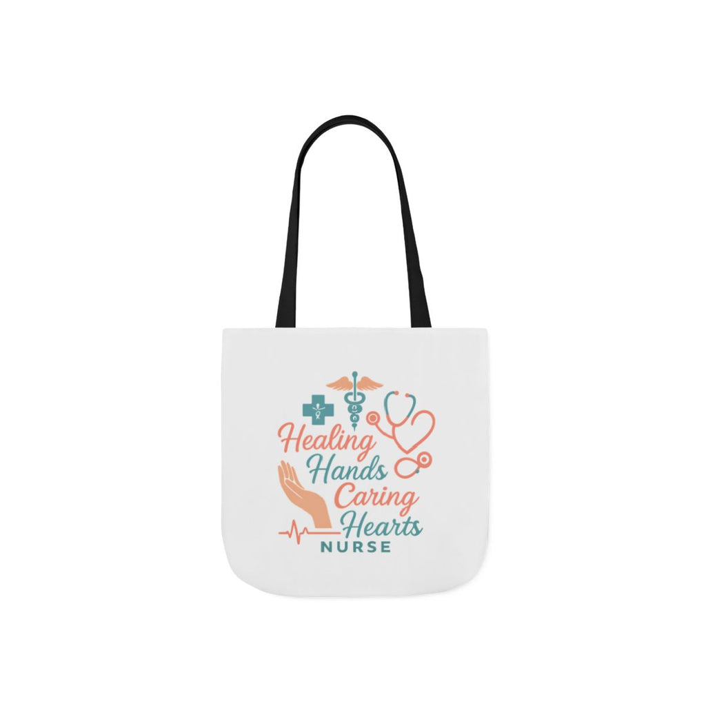 Nurse Appreciation Tote Bag Gift, Healing Hands Caring Hearts, Nurse Week Gift, Medical Tote Bag, RN Gift, Healthcare Worker