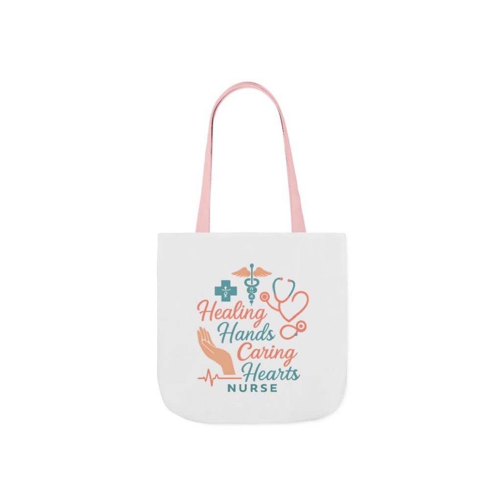 Nurse Appreciation Tote Bag Gift, Healing Hands Caring Hearts, Nurse Week Gift, Medical Tote Bag, RN Gift, Healthcare Worker