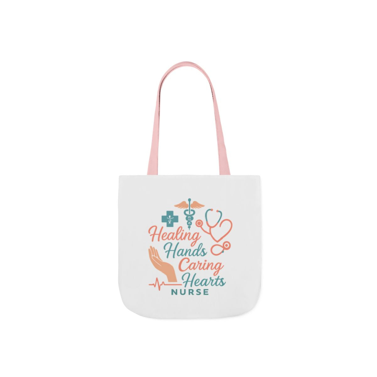 Nurse Appreciation Tote Bag Gift, Healing Hands Caring Hearts, Nurse Week Gift, Medical Tote Bag, RN Gift, Healthcare Worker