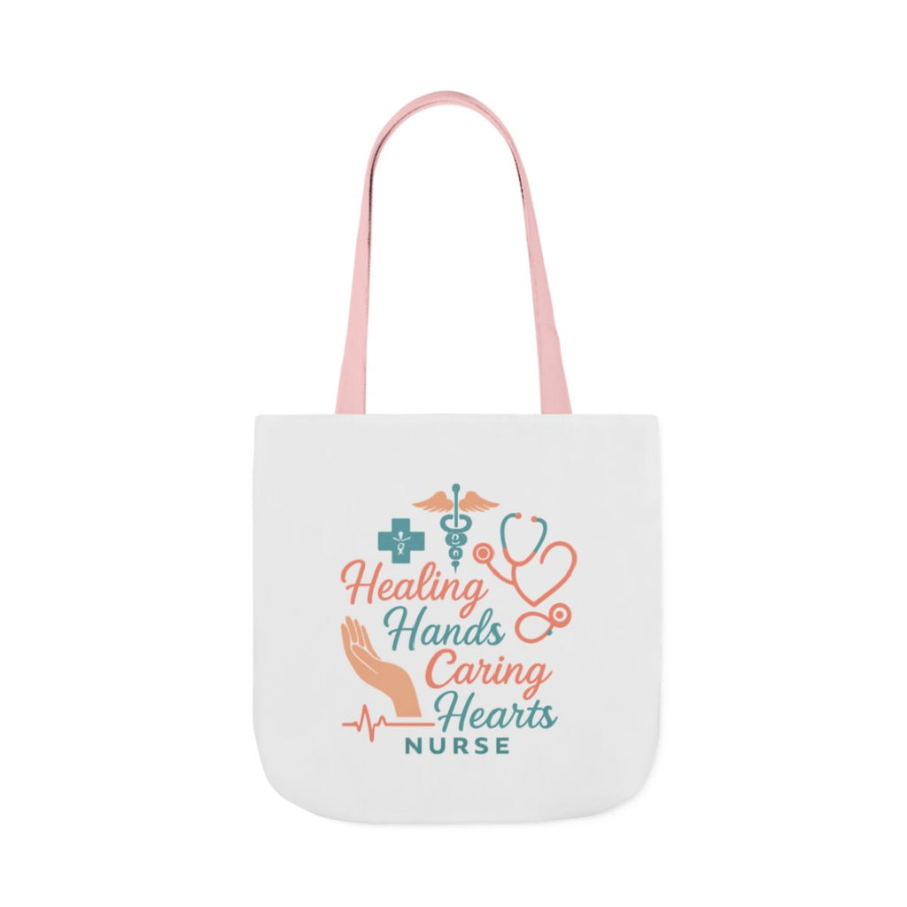 Nurse Appreciation Tote Bag Gift, Healing Hands Caring Hearts, Nurse Week Gift, Medical Tote Bag, RN Gift, Healthcare Worker