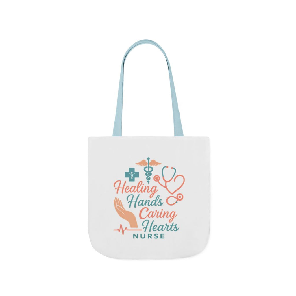 Nurse Appreciation Tote Bag Gift, Healing Hands Caring Hearts, Nurse Week Gift, Medical Tote Bag, RN Gift, Healthcare Worker