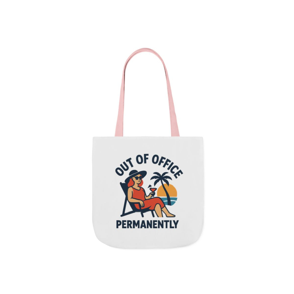 Out of Office Permanently Tote Bag, Retirement Gift for Women, Retiree Travel Bag, Funny Retirement Party Gift Coworker