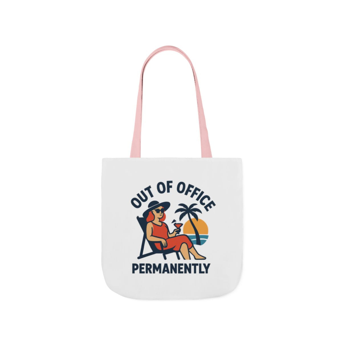 Out of Office Permanently Tote Bag, Retirement Gift for Women, Retiree Travel Bag, Funny Retirement Party Gift Coworker