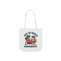 Out of Office Permanently Tote Bag, Retirement Gift for Women, Retiree Travel Bag, Funny Retirement Party Gift Coworker