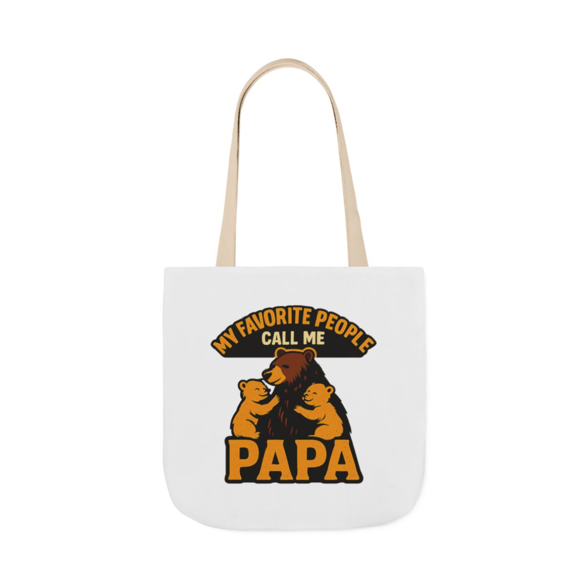 Papa Bear Tote Bag Gift for Grandfather, My Favorite People Call Me Papa, Fathers Day Gift from Grandkids, Grandpa Birthday Gift