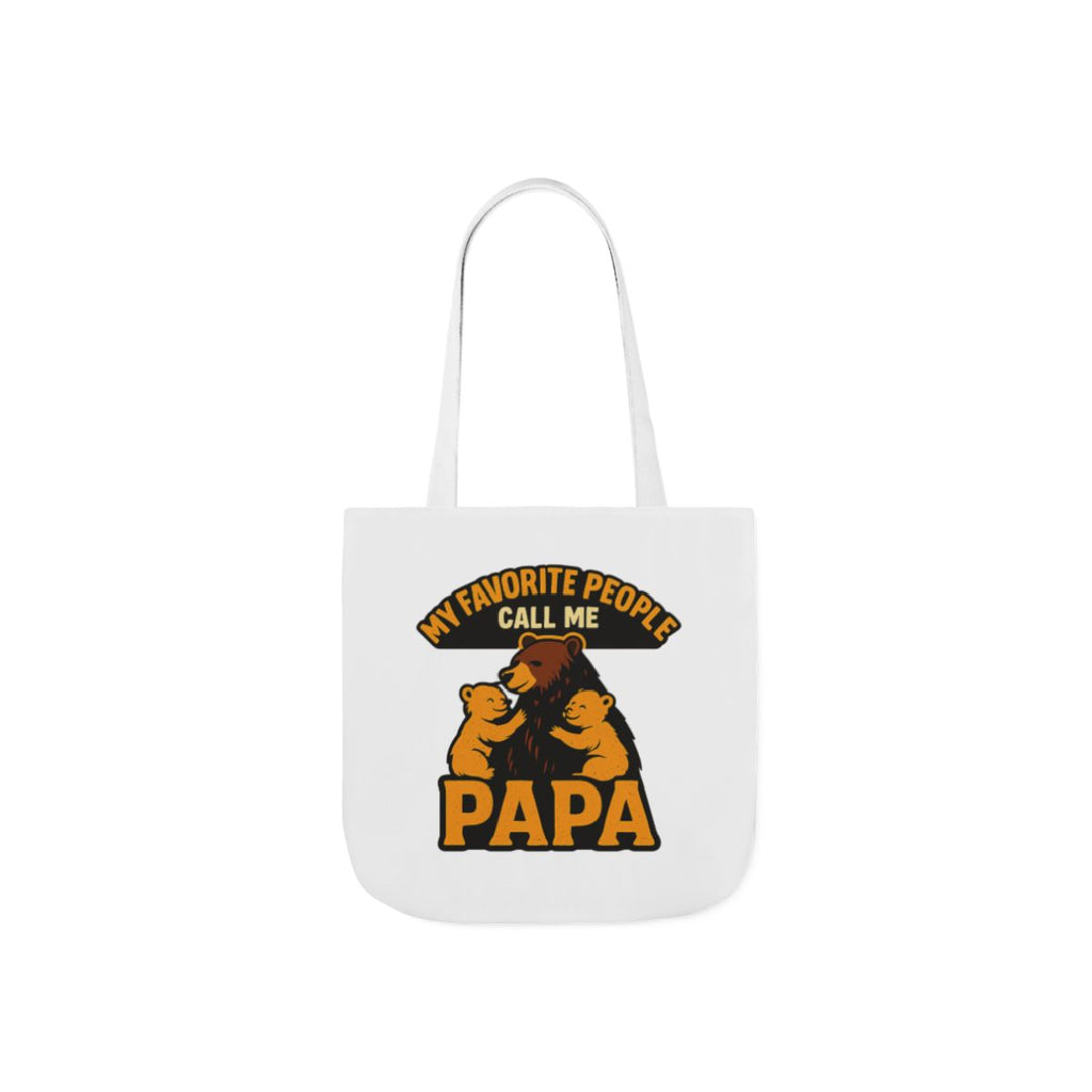 Papa Bear Tote Bag Gift for Grandfather, My Favorite People Call Me Papa, Fathers Day Gift from Grandkids, Grandpa Birthday Gift