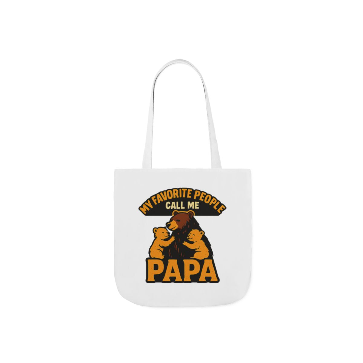 Papa Bear Tote Bag Gift for Grandfather, My Favorite People Call Me Papa, Fathers Day Gift from Grandkids, Grandpa Birthday Gift